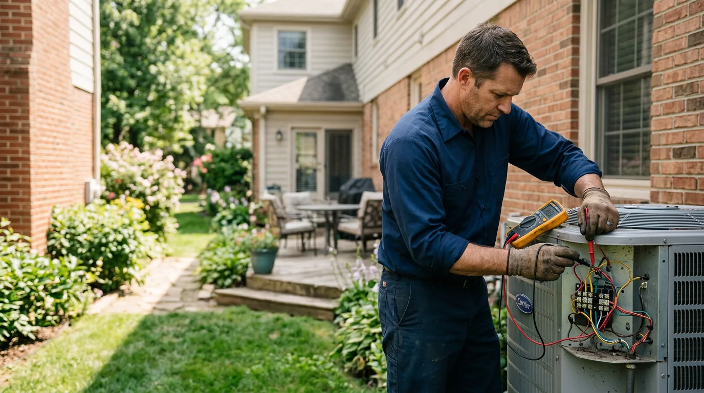 HVAC technician working near New Martinsville, WV